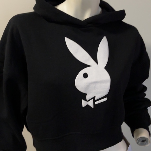 PLAYBOY Tops - Playboy Crop Hoodie